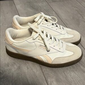 Reebok Women's Forte Lounger Double-up Cream Nude Sneakers, Size 8.5